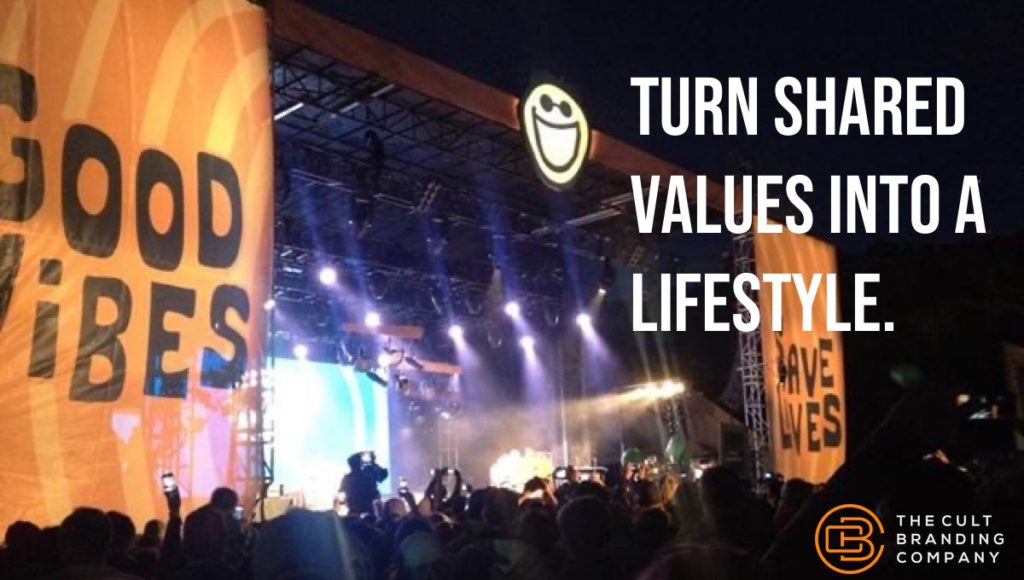 Turn Shared Values into a lifestyle.